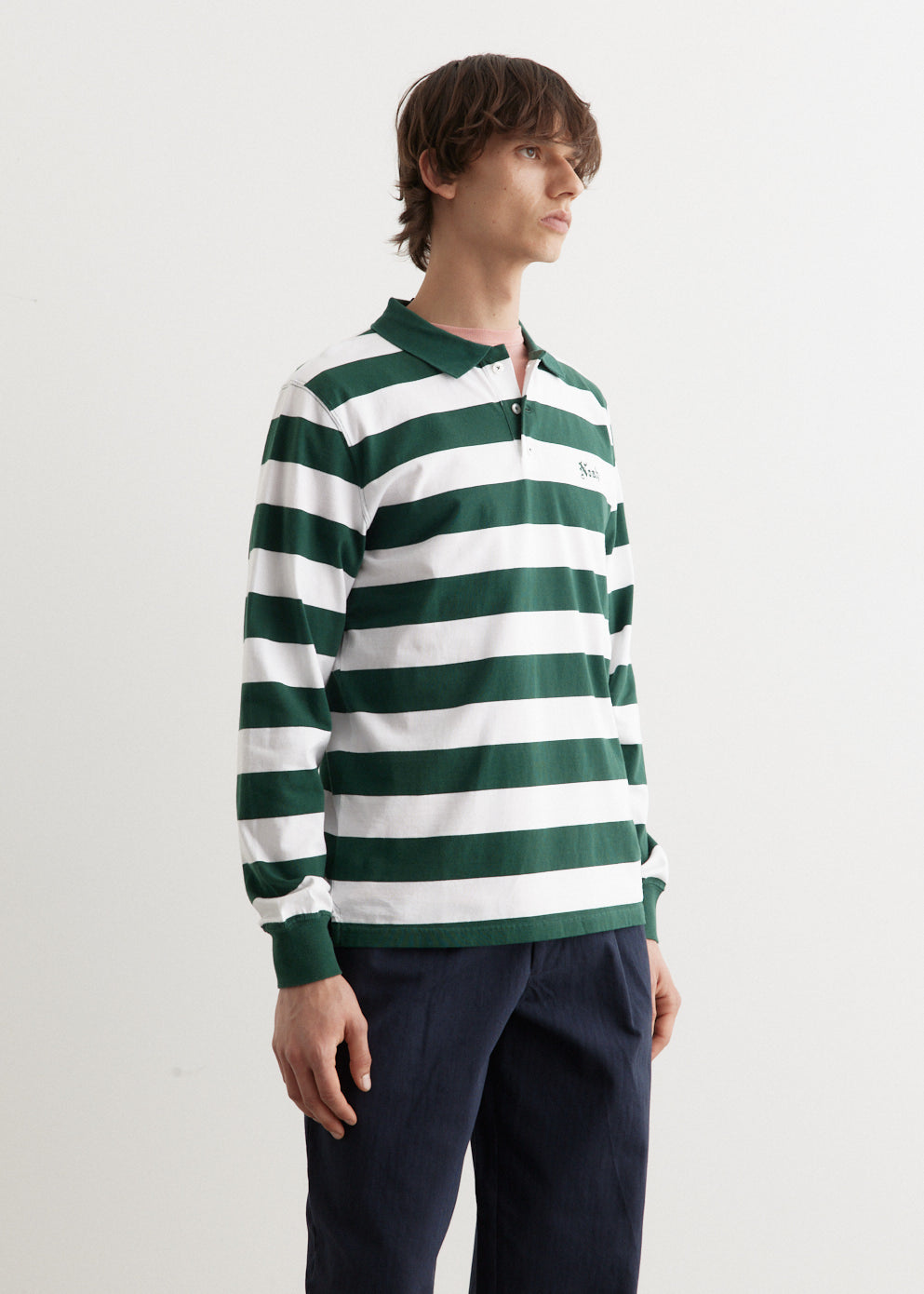 Jersey Long Sleeve Polo Shirt