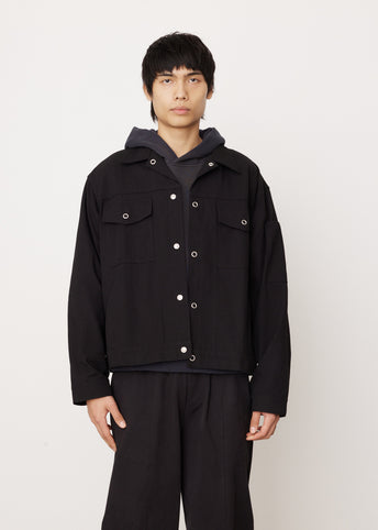 enof twill slit jacket 鬱陶しく