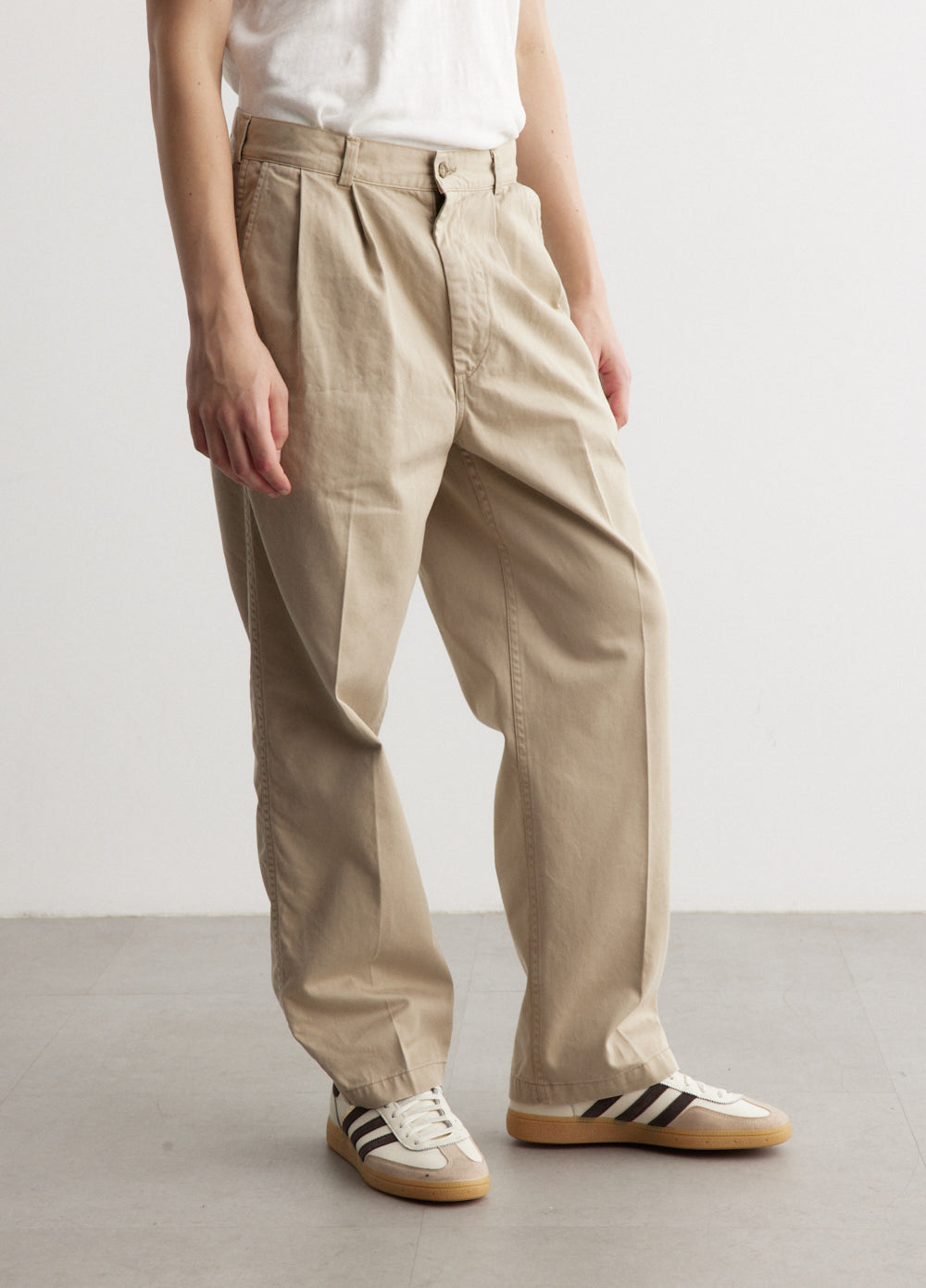 Two Tuck Wide Trousers