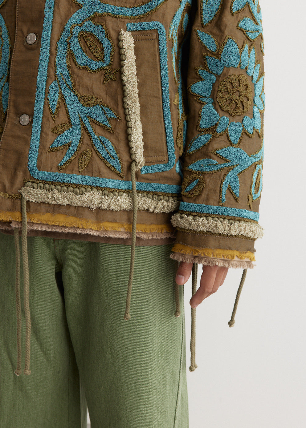 Craig Green Khaki Tapestry Jacket In Olive