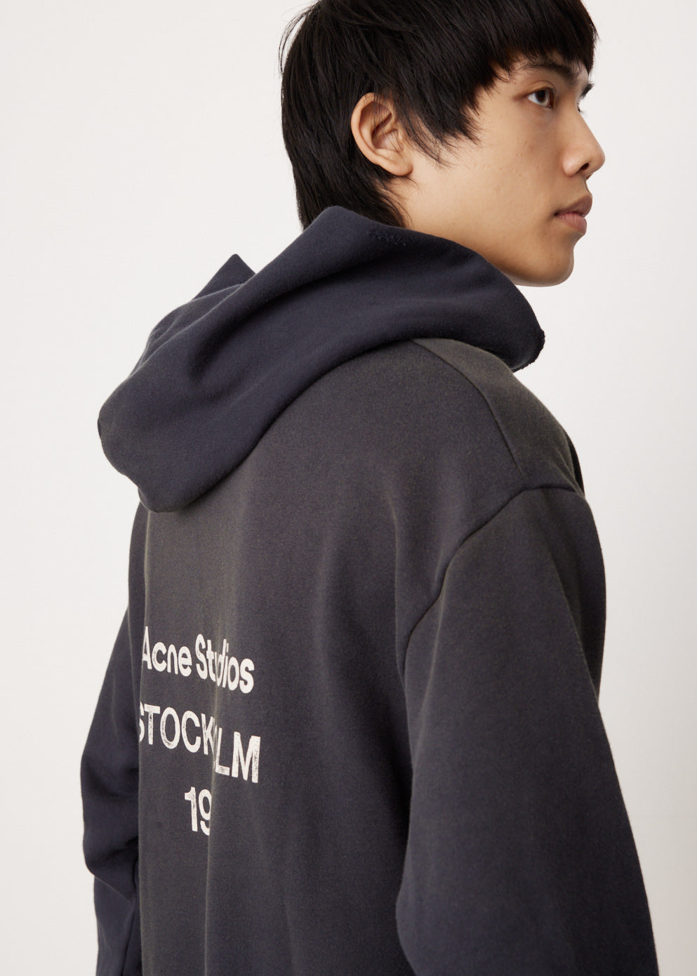 Acne logo outlet hoodie