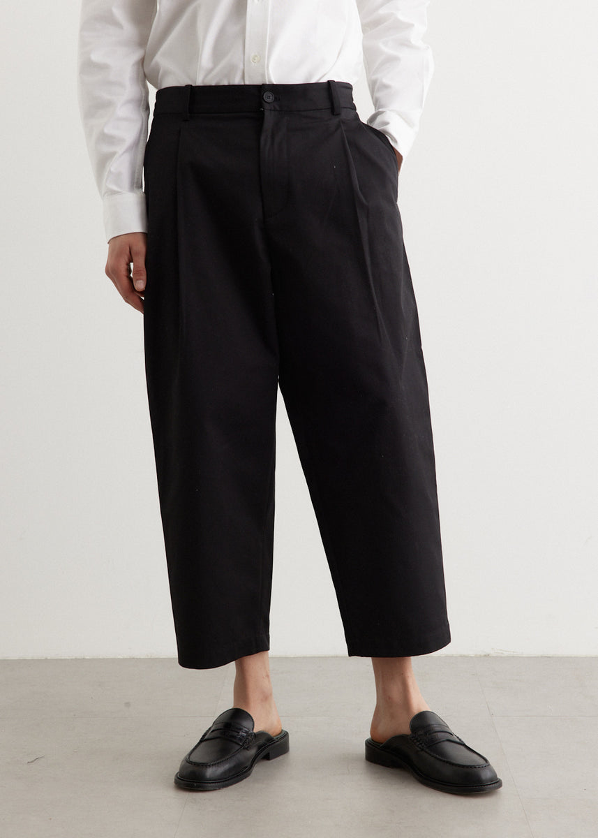 Mens wide leg cropped pants sale