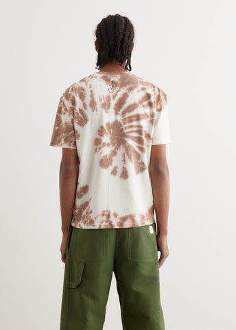 Cat Print Tie-Dye T-Shirt