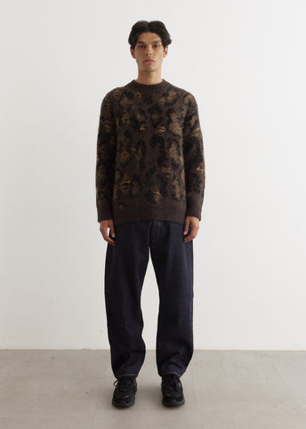 Interlock Jacquard Crewneck Knit