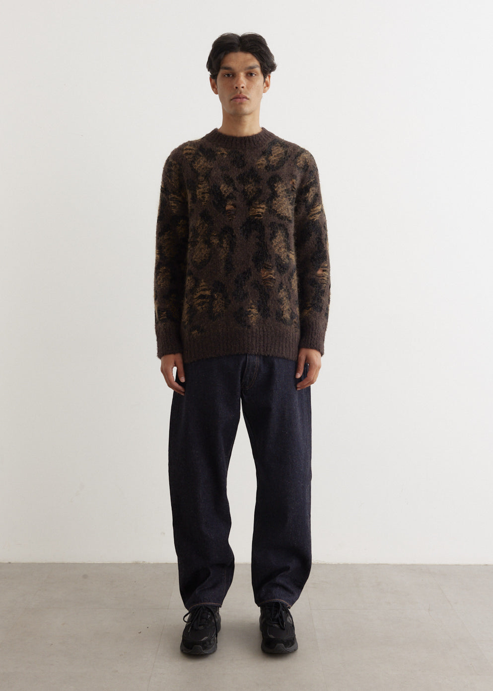 Interlock Jacquard Crewneck Knit