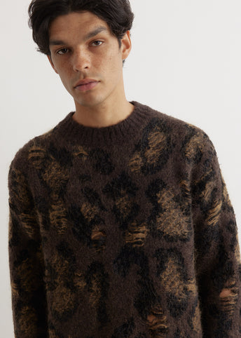 Interlock Jacquard Crewneck Knit