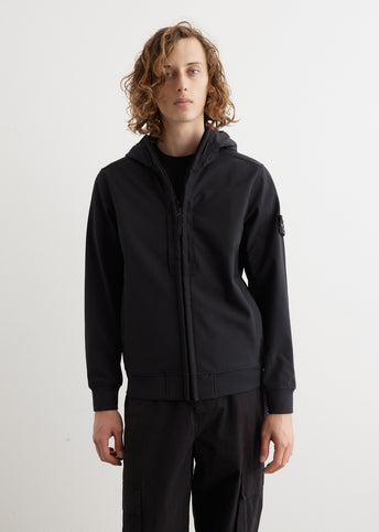 Stone island black shell jacket sale