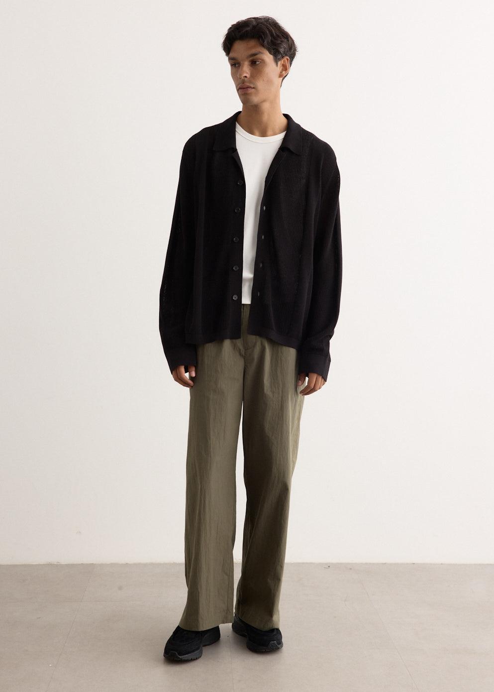 Metropolis Knit Camp Collar Shirt