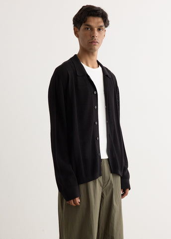 Metropolis Knit Camp Collar Shirt