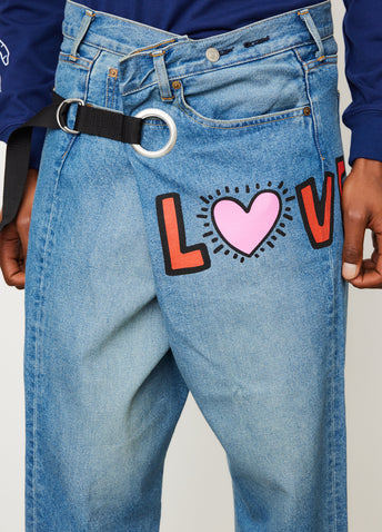 Keith Haring Wrap Jeans