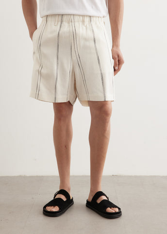 Woven Stripe Resort Shorts