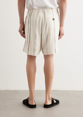 Woven Stripe Resort Shorts