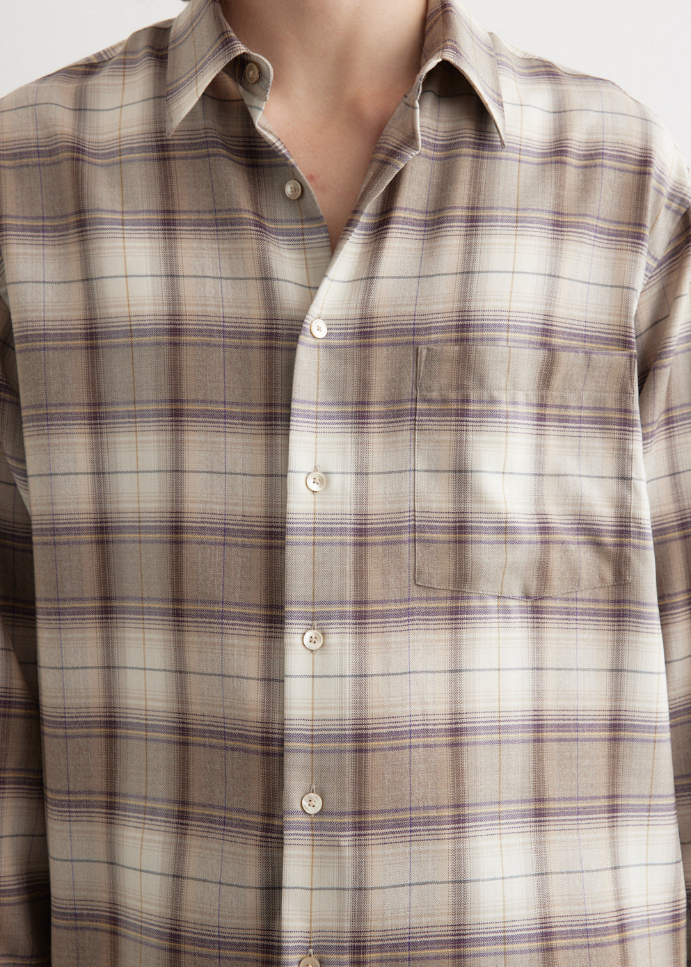 Super Light Wool Check Shirt