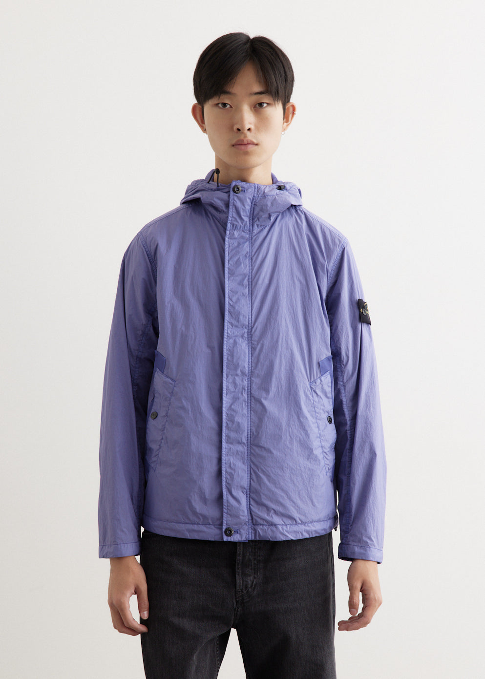 Nylon Rep Hooded Jacket