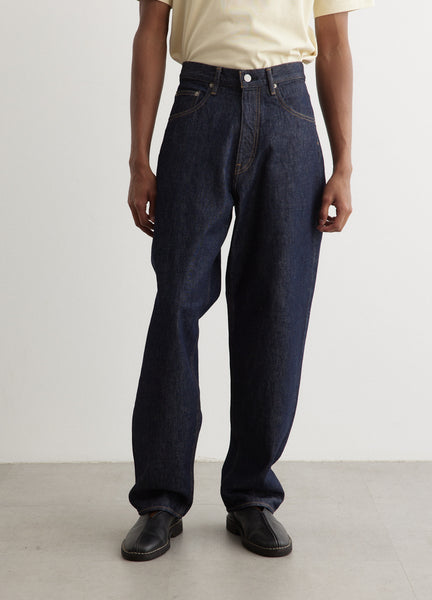 Hard Twist Denim Wide Pants