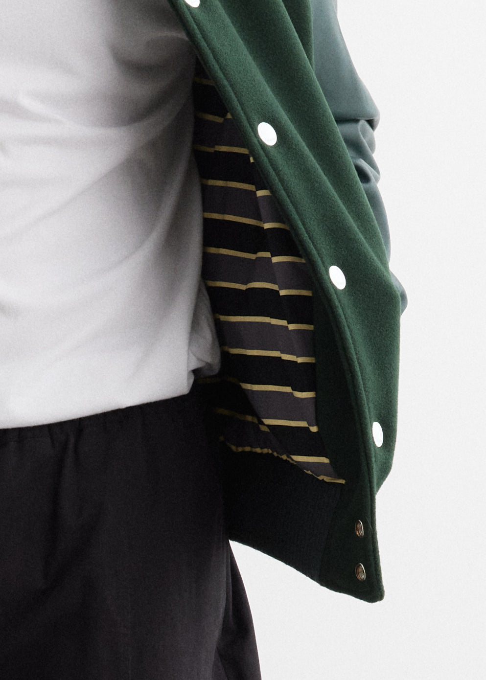 MARNI Logo-Appliquéd Striped Leather and Knitted Varsity Jacket for Men