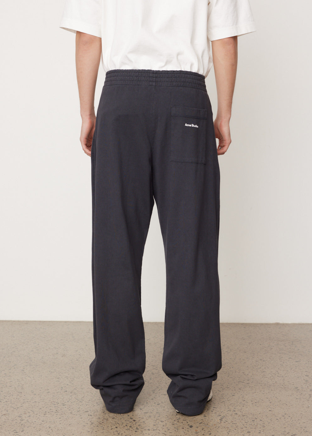 Black Ayonne cotton-blend twill trousers, Acne Studios