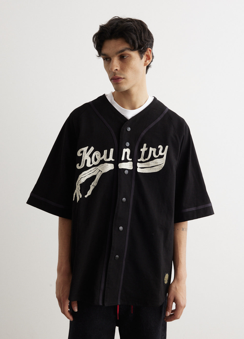 16/-Densed Jersey Baseball Shirt