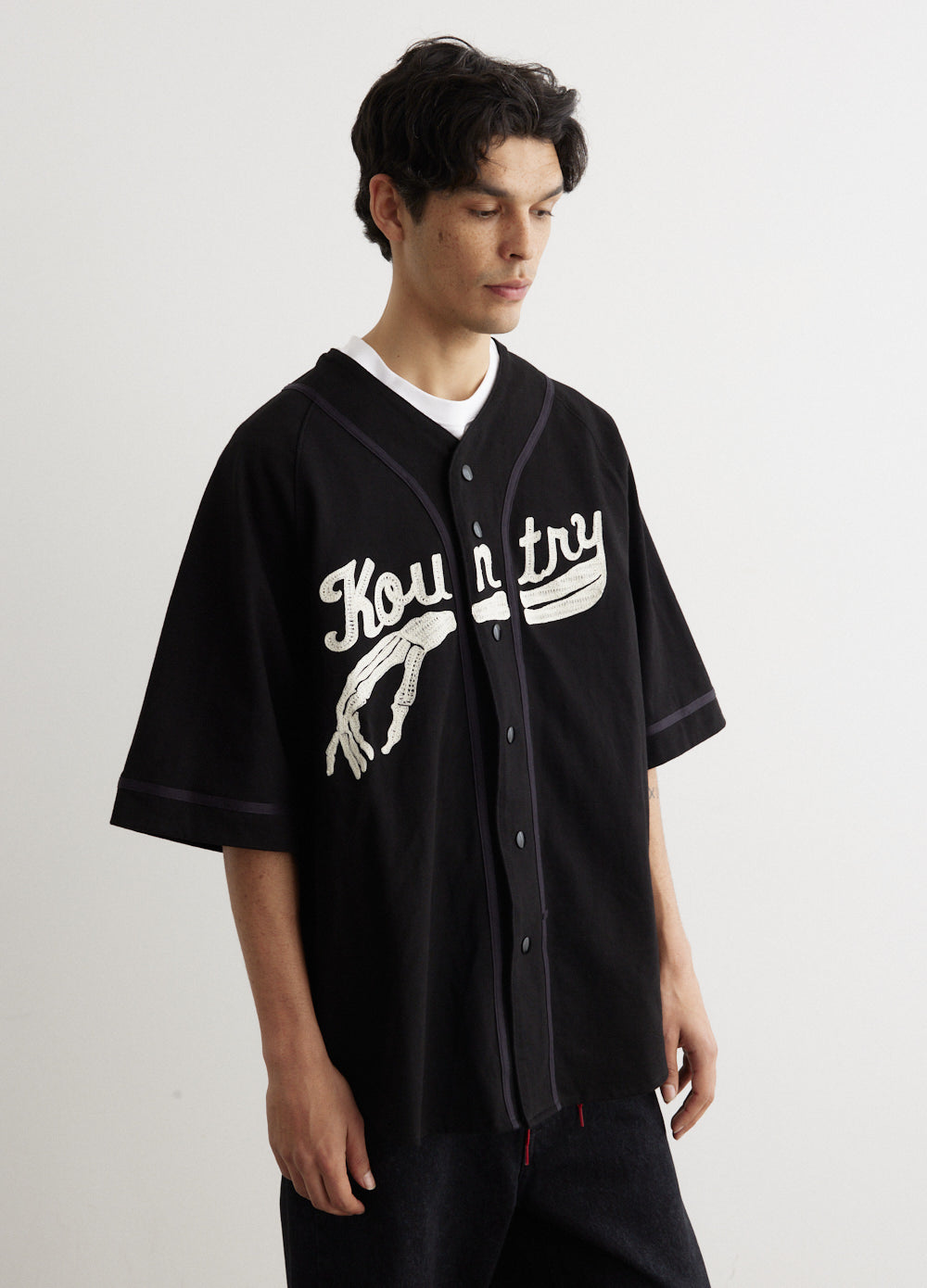 16/-Densed Jersey Baseball Shirt