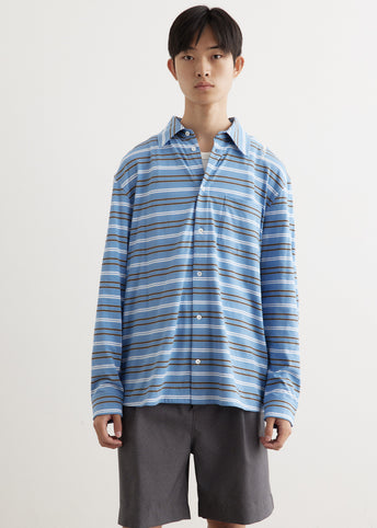 Oversized Stripe Jersey Shirt