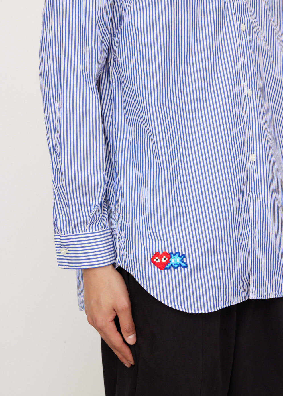 B026 Striped Invader Shirt