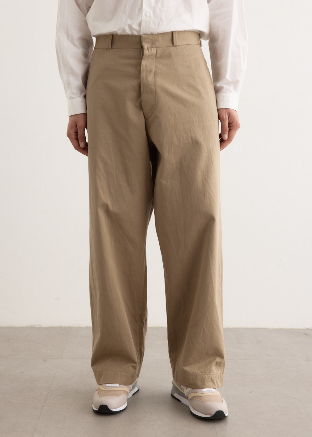 Chino Cloth Wide Pants