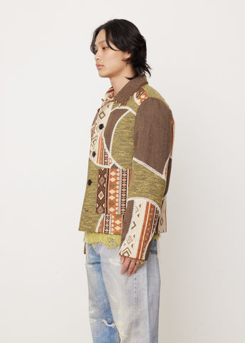 Jacquard Patchwork Jacket