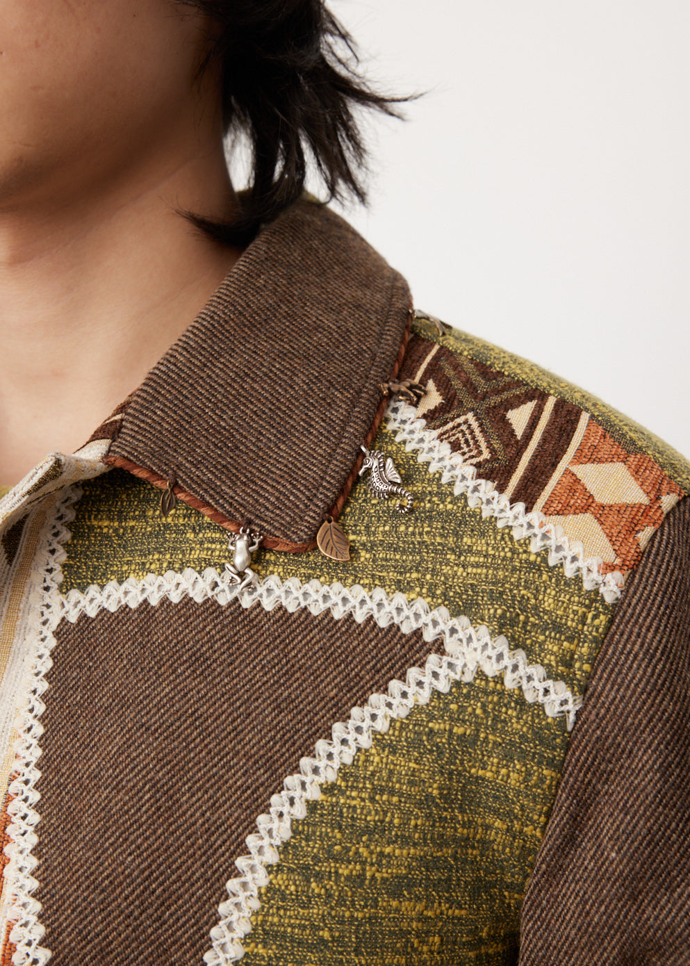 Jacquard Patchwork Jacket