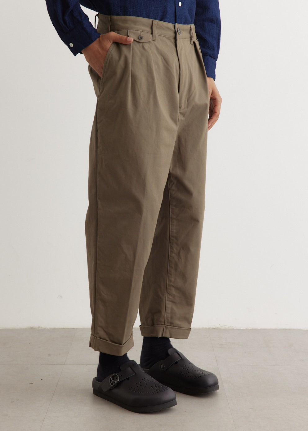 2 Pleats Twill Pants