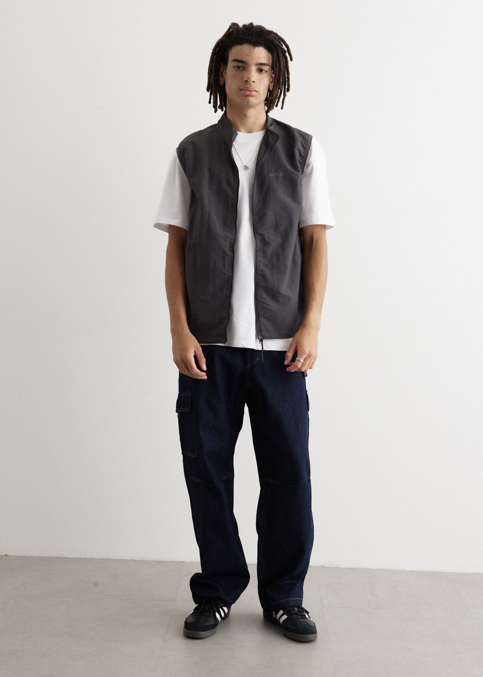 Denim Loose Cargo Pants