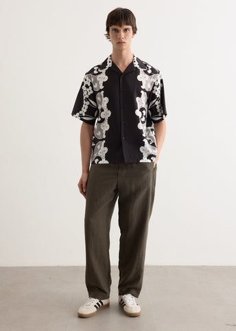 Paradise Floral Silk Camp Collar Shirt