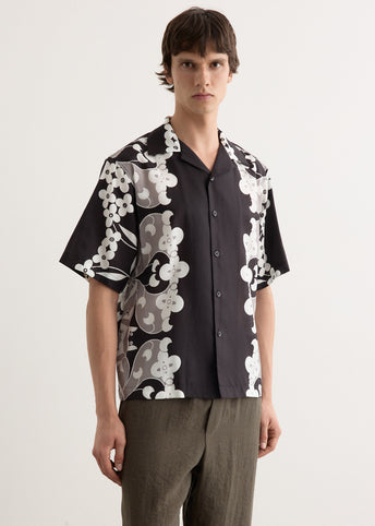 Paradise Floral Silk Camp Collar Shirt