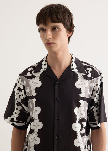 Paradise Floral Silk Camp Collar Shirt