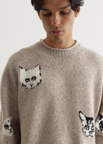 Mens cat sweater best sale