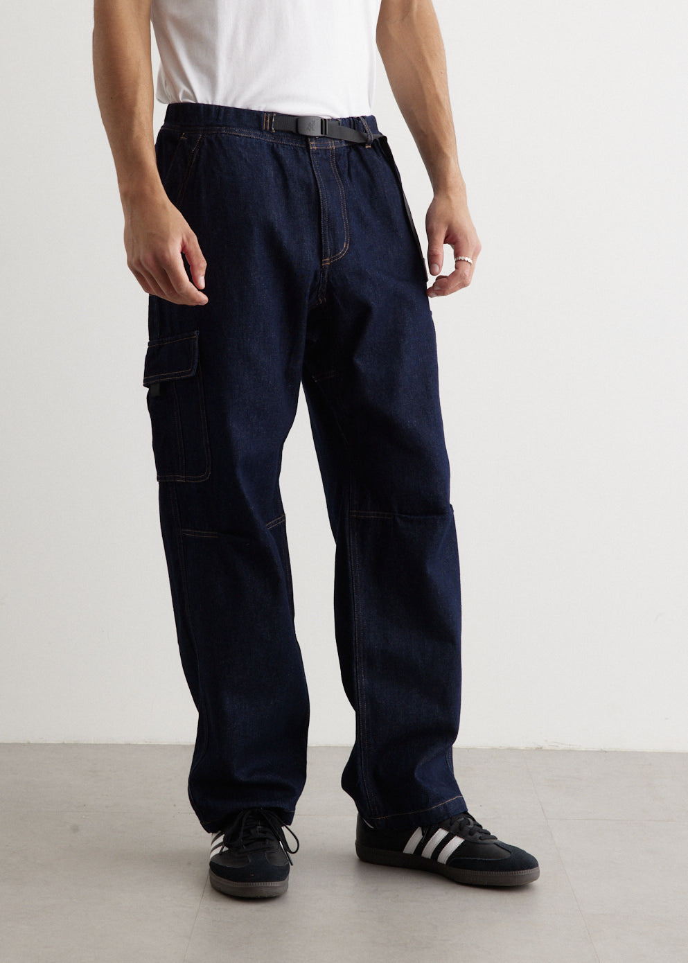 Denim Loose Cargo Pants