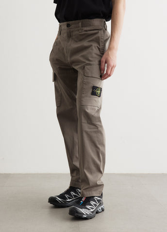 Regular Fit Satin Cotton Cargo