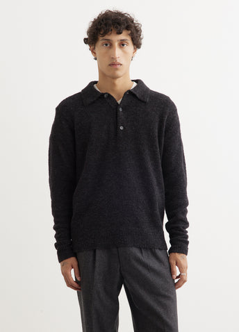 Alfie Long Sleeve Knit Polo