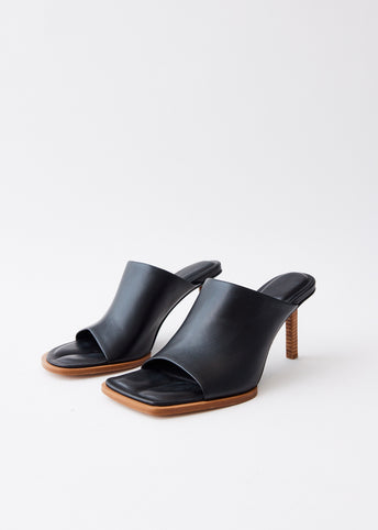 Les Mules Rond Carre Heels