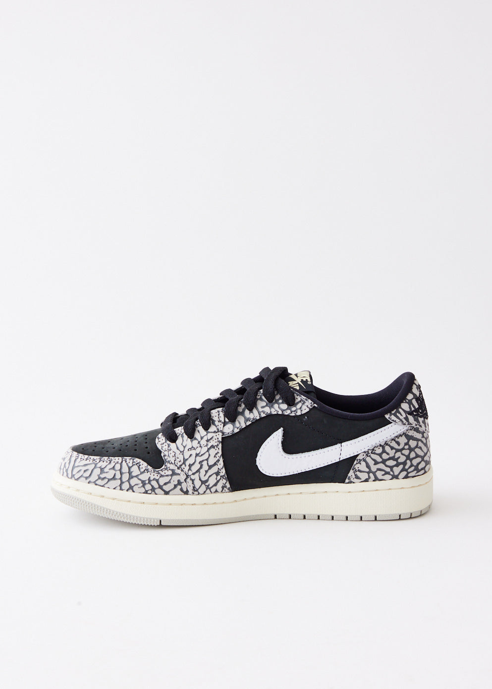 Women's Air Jordan 1 Low OG 'Black Elephant' Sneakers