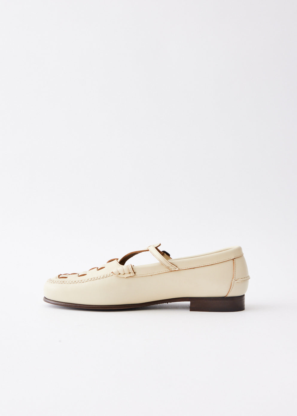 Maqueda Interwoven T-Bar Loafers