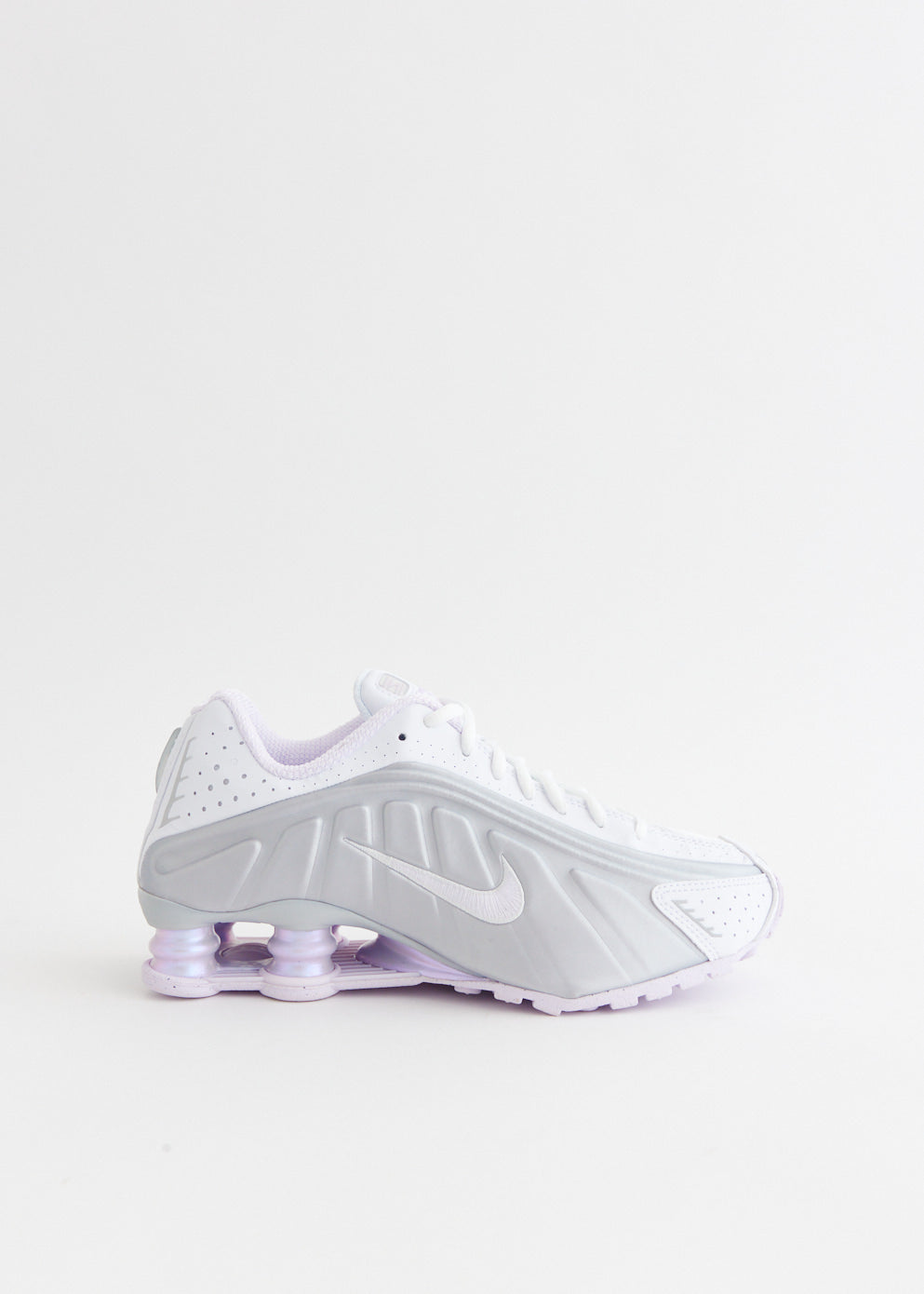 Women's Shox R4 'White Metallic Platinum' Sneakers