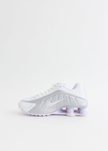 Women's Shox R4 'White Metallic Platinum' Sneakers