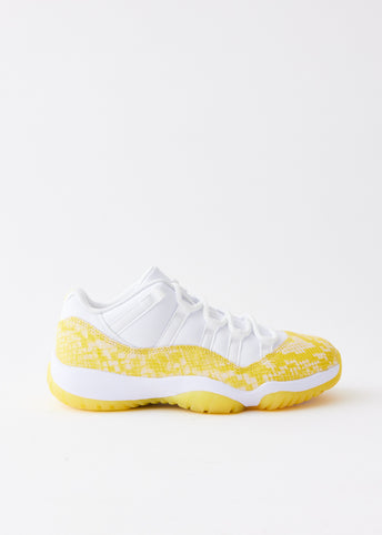 Women's Air Jordan 11 Retro 'Yellow Snakeskin' Sneakers