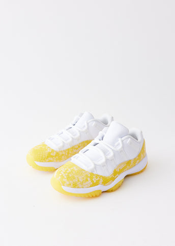 Women's Air Jordan 11 Retro 'Yellow Snakeskin' Sneakers