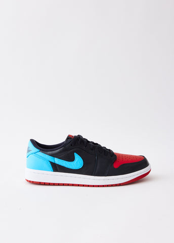 Jordan 1 retro high og black/powder blue/gym red outlet women's shoe