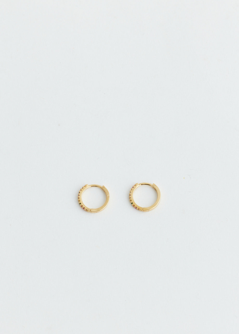 Regular Gold Rainbow Hoops