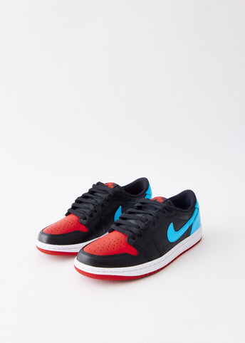 Jordan 1 retro high on sale og black/powder blue/gym red women's