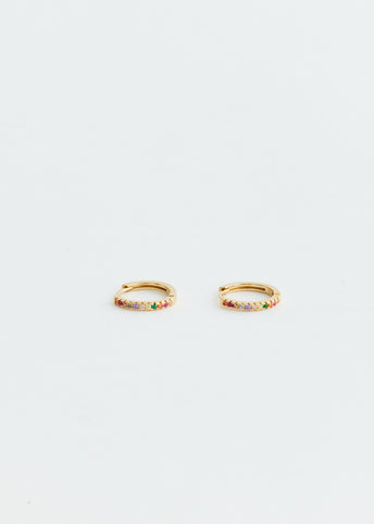 Regular Gold Rainbow Hoops