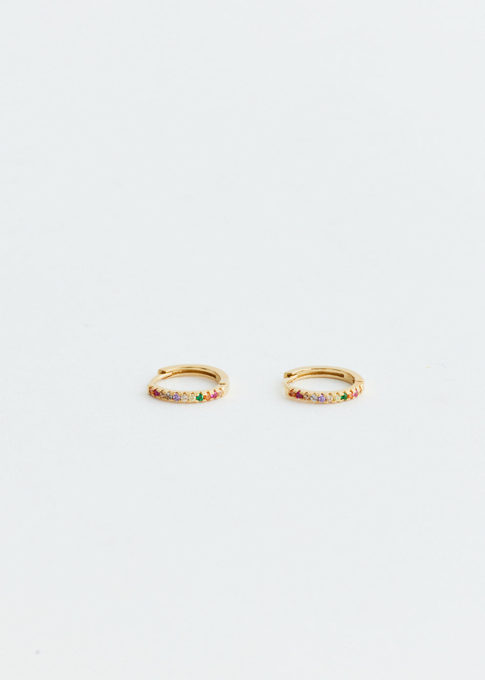 Regular Gold Rainbow Hoops