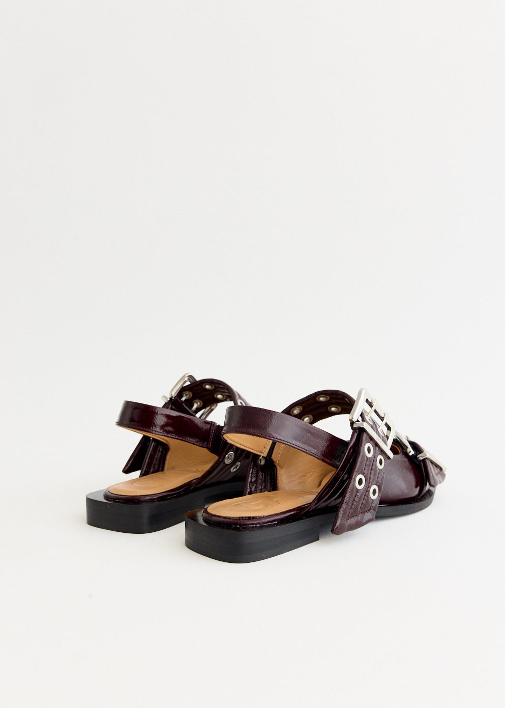 Feminine Buckle Ballerinas